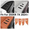 Car Inner Door Armrest Window Lift Button Control Panel Cover Trim For ZEEKR 7X 2024 2025 Silicone Rubber Accessories Interior