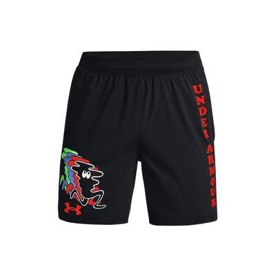 Fun Pattern Letter Print Training Breathable Shorts Men Shorts Black 1367344-001