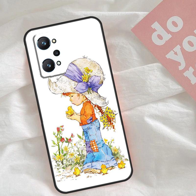 Sarah Kay pattern Case For Realme C53 C55 C33 C63 C61 C51 C65 C67 C71 C75 11 12 13 14 Pro Plus GT6 GT7 15 Pro
