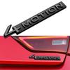 Glossy Black 4MOTION Trunk Badge Emblem Compatible with Select VW Models Like Tiguan Touareg Golf Passat - Rear Lid Sticker LL6
