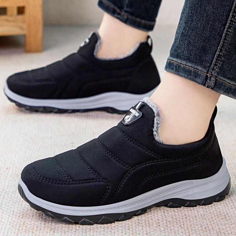 Cotton Shoes Men's New Warm and Cold-proof Men's Shoes Large Size Couple Cotton Boots Piled Thickened Short Boots Thick-soled Snow Boots