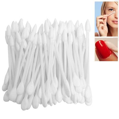 10 Cotton Swab Double Head Swabs Pointed Q Tip Makeup Cosmetic Nail Applicator
