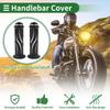 BULLSPANN Universal Motorcycle Hand Grip Cover Non-slip Aluminum Alloy Rubber Handlebar Grip Motorcycle Scooter White 1 Pair 22mm 24mm