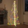 Christmas Tree with 240 Multicolor LEDs 180 cm Acrylic