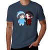 Fanart Yamatonokami Yasusada And Kashuu Kiyomitsu Chibi Tshirt Work Wear Simple Tee Shirt