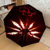 1pc Rammstein Flames Performance Themed High-quality Umbrella,Automatic Opening and Closing Umbrella,Multi-functional Umbrella G0811020