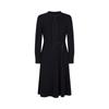 JOZI Anna Cou Elegant Tie-Neck Knit Dress with Beaded Belt