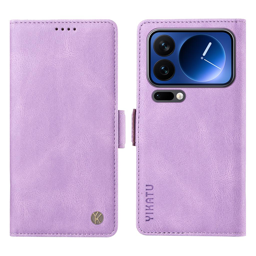 For Xiaomi 17 Pro Leather Case YIKATU YK-005 Skin-touch Feeling Wallet Phone Cover