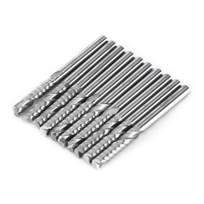 10 Stück Hartmetall Spiralfräser Einzahnfräser CNC Fräserbits 4mm Schaft