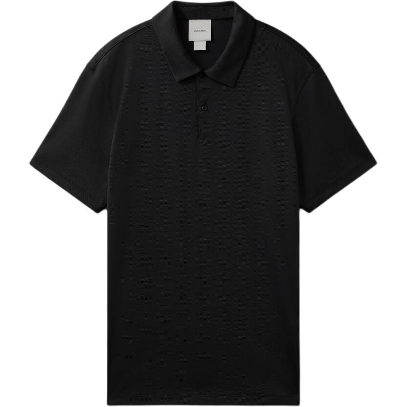 

Calvin Klein Minimalist Comfortable Versatile Fashionable Stretch Short Sleeve Polo Shirt Men tops Black 40BM234-BAE L