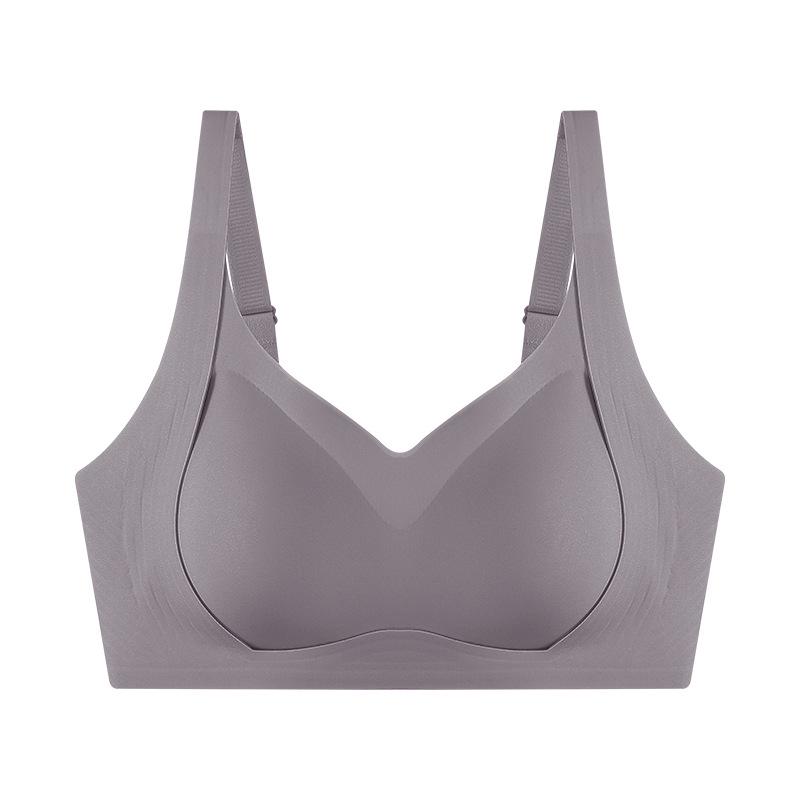 Double Lift Seamless Wireless Bra: Jelly Soft, Cloud-Feel, Push-Up Side Support. XXL серый
