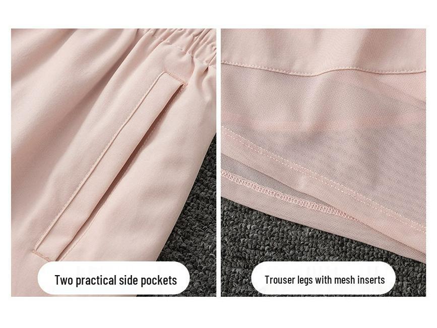 Women's Summer 2025 Quick-Dry Casual Black Fitness Yoga Top & Shorts Set