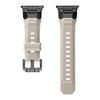 Rubber Sports Band for Apple Watch Ultra 3/2 49mm Titanium Color Sports Bracelet for iWatch Series 11 10 46mm 9 8 7 6 Se 44 45mm
