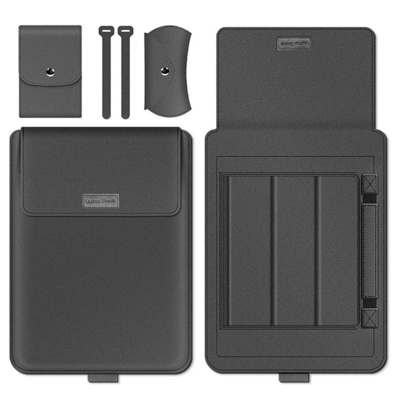 13 14 15 16palcové ochranné pouzdro na notebook Magnetické zapínání Voděodolný Design proti poškrábání Zahrnuje úložnou taštičku a funkci stojánku