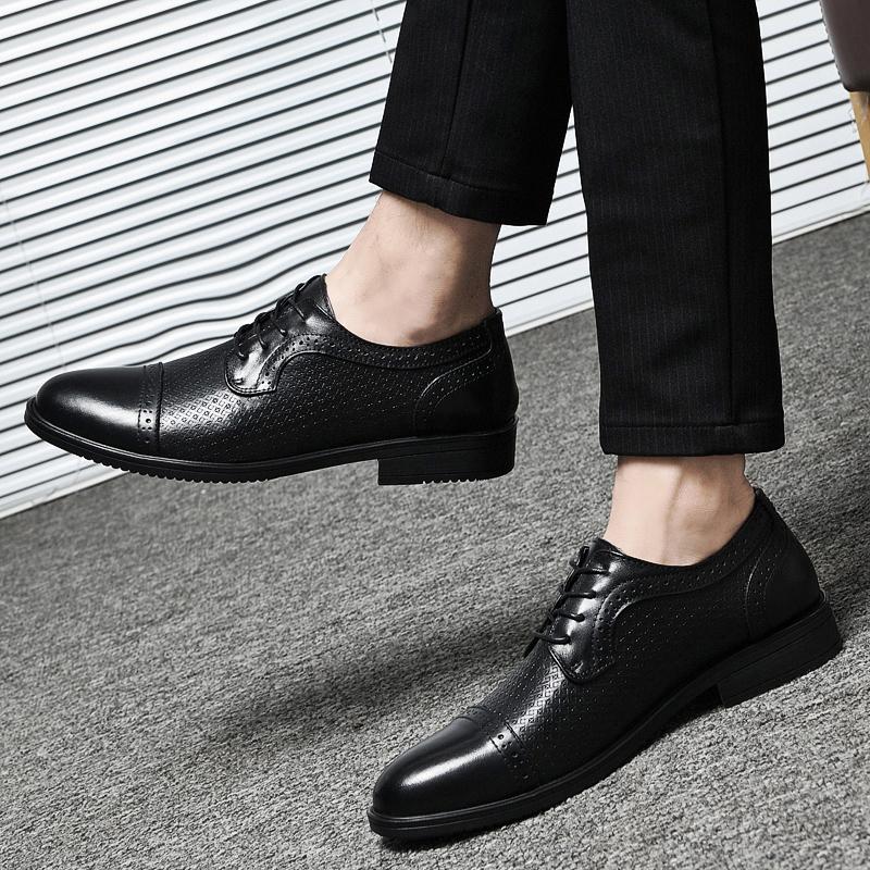 2024 Brand New Men's Genuine Leather Shoes Men's High End Formal Shoes Men's Business Shoes Versatile Men's Casual Shoes