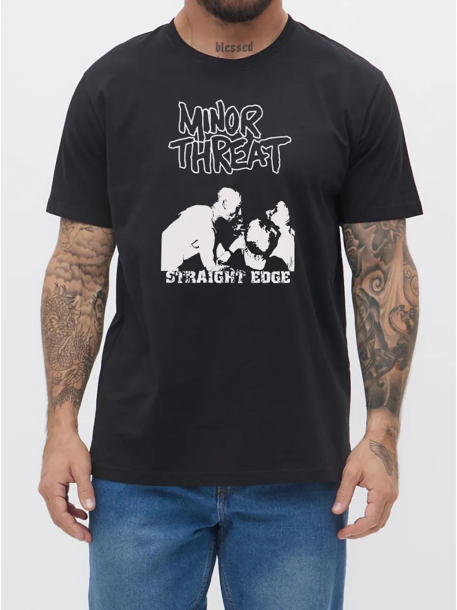 T-shirt with portrait, black, cotton, stylish, unisex S