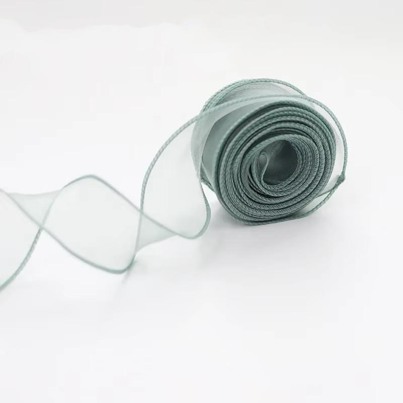 1 st 9m/rol Chiffon Zijden Lint Organza Satijn voor DIY Craft Cadeauverpakking Decoratie Bruidsboeketten Krans Naaibenodigdheden