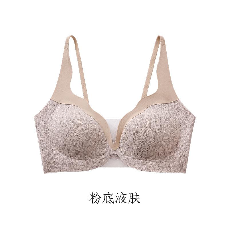 Sexy Wear Assists Lace Underwear Women's Deep V Small Breasts Gather and Show Large Breasts, Anti-sagging U-shaped Beautiful Back Bra