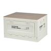 Foldable Storage Box, Indoor Household Outdoor Camping Side Door Wooden Cover Folding Storage Box, Car Trunk Storage Box