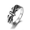 2026 Retro Bat Ring, Trendy Man Literary and Artistic Fan Makes Old Retro Bat Ring