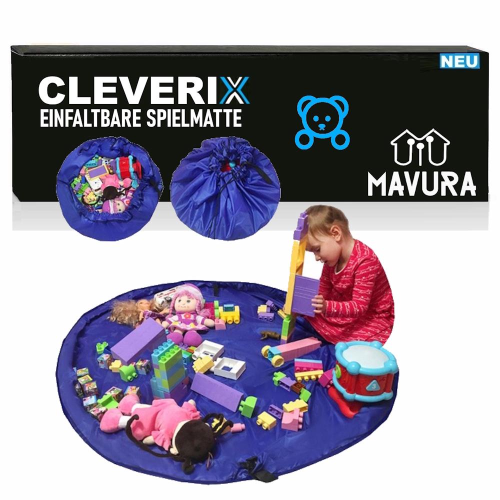 

CLEVERIX Ігровий килимок Ігрова мат Ігровий мішок Ігровий килим Килим для прибирання складаний
