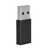 TypeC Adapter Converter Female to USB3.0 Male USB Fast Charging Computer Accessories(Black )