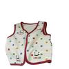 Autumn/Winter Cartoon Print Olibo Fleece Kid's Double-Sided Vest - Small Roll, Solid Color