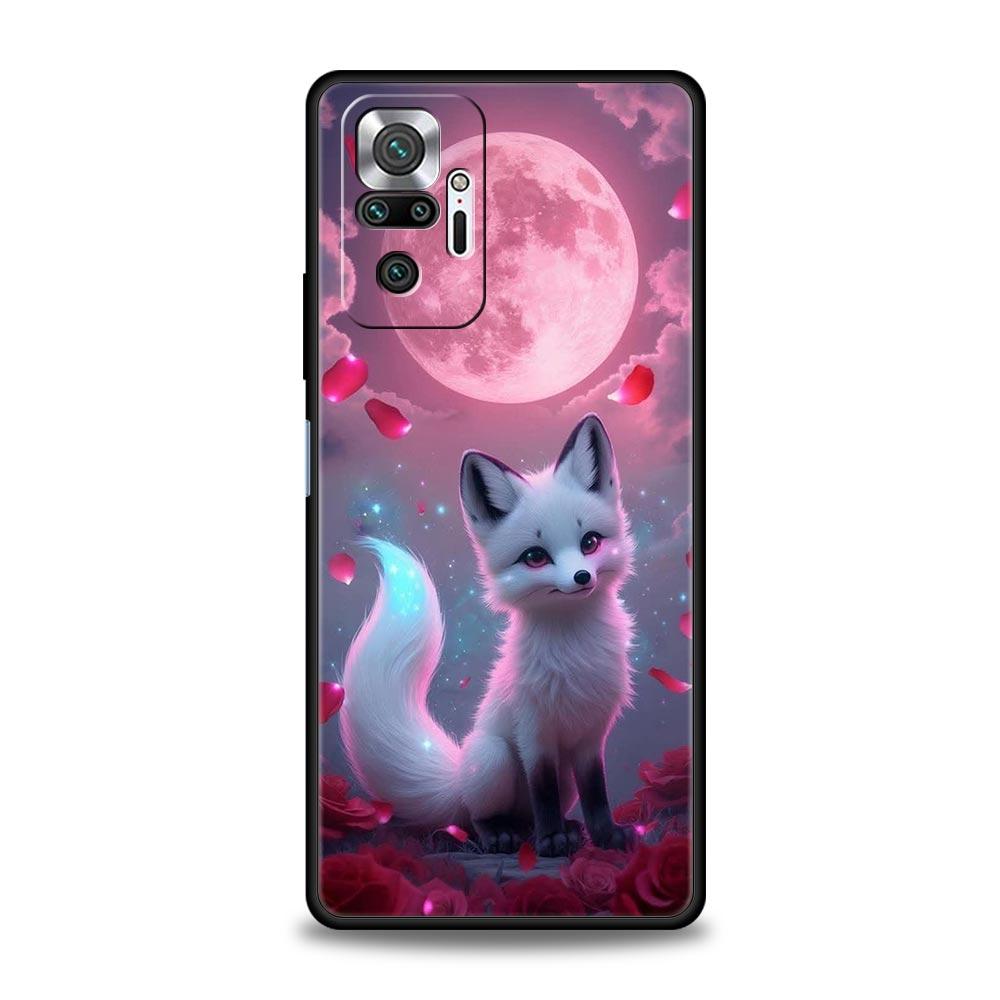 Red Fox Phone Case Cover for Redmi 14C 10C Note 14 13 12 10 11 K40 K50 Pro Plus 5G Shockproof Soft TPU Shell Fundas Capas Bags