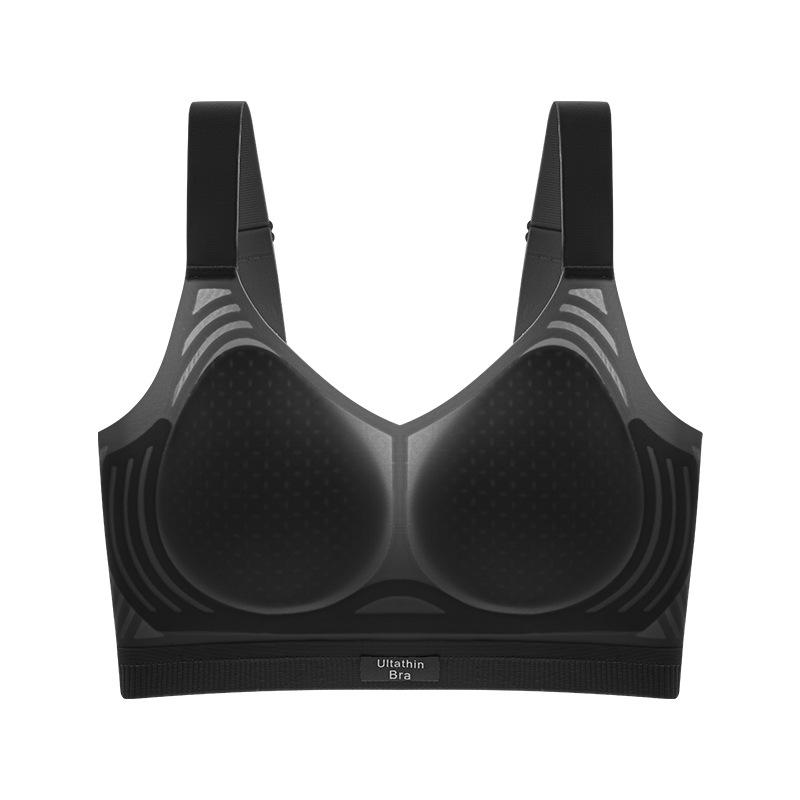 

Invisible Bra Women s Breathable Fixed Cup Large-sized Underwear Gathering Bra Seamless Beautiful Back Bra Push Up Bra M