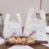 Handheld Plastic Bag Pink Cartoon Rabbit Pattern Shopping Mall Shopping Packing Bag Food Dessert Biscuit Packing Handle Bags