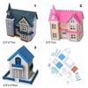 1/12 Scene Model Toys Miniature Doll Houses Playing House Wood Villa Puzzle DIY Dollhouse Kit