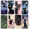 Anime Süße Schwarze Katze Miau Handyhülle für Xiaomi Redmi Note 15 14 14S 13 12 12S 11 Pro Plus 11E 11T 11S 10S 5G Weiche Hülle Fundas