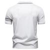 Reebok Nová výšivka Rolák na zip POLO tričko na jaro a léto 2026, Business Casual Pánské Tencelové krátkorukávové POLO tričko pro muže