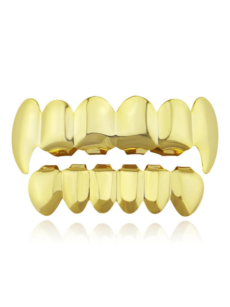 Smooth Six-Tooth Canine Hip Hop Teeth Grill - European and American Style