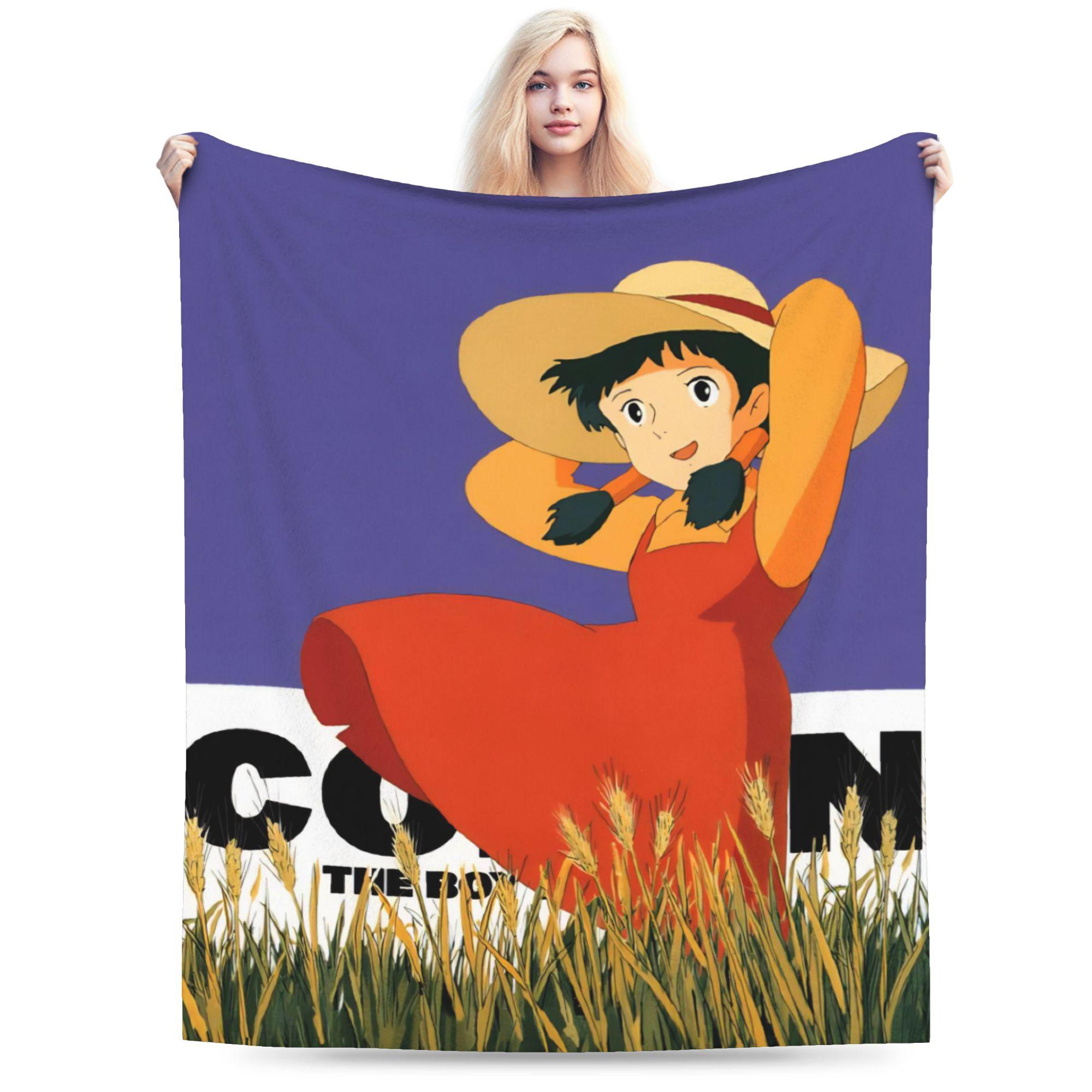 

Conan The Future Boy Blanket Quality Warm Soft Throw Blanket Winter Children Outdoor Fluffy Bedspread 75cmx90cm