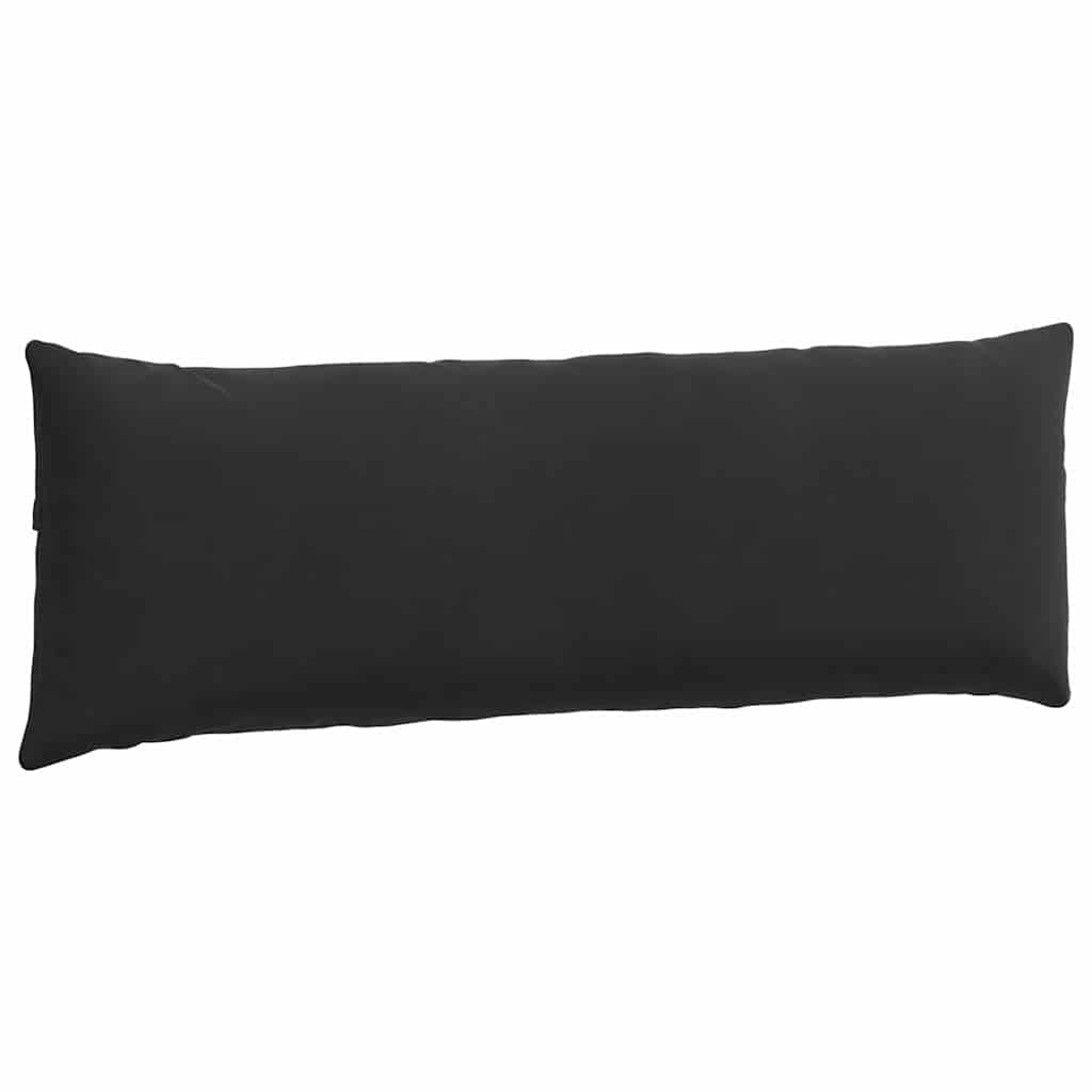 Sofa Cushions 2 Pieces Black 120 X 40 Cm Cord Fabric