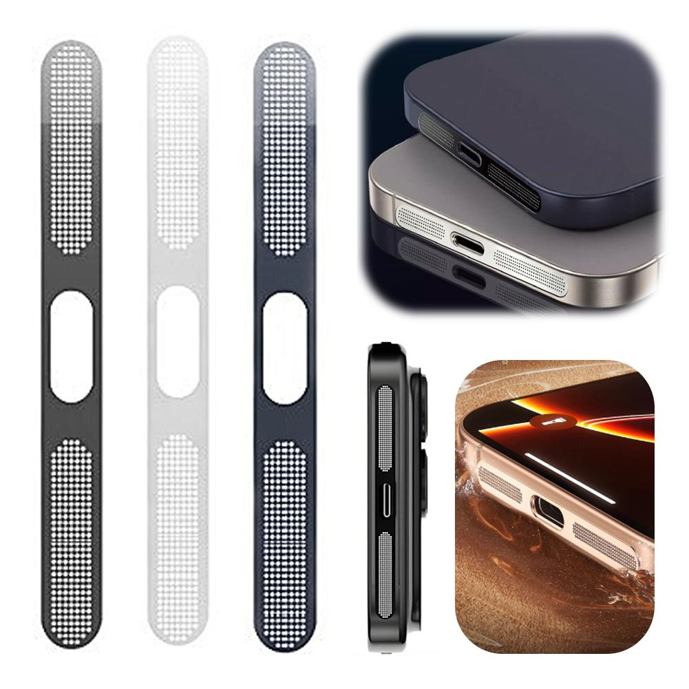 2Pcs Metal Dustproof Net Sticker For iPhone 17 Air 17 Pro Max Easy Install Earpiece Speaker Hole Anti-dust Mesh Protection Cap