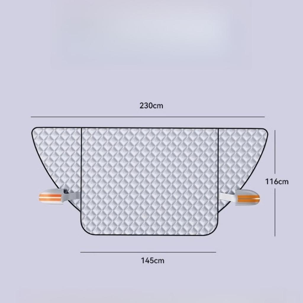 Magnetic Windshield Frost Cover, Thick Winter Snow Protector for Car Front Window, Universal Easy Install & Remove Ice Shield
