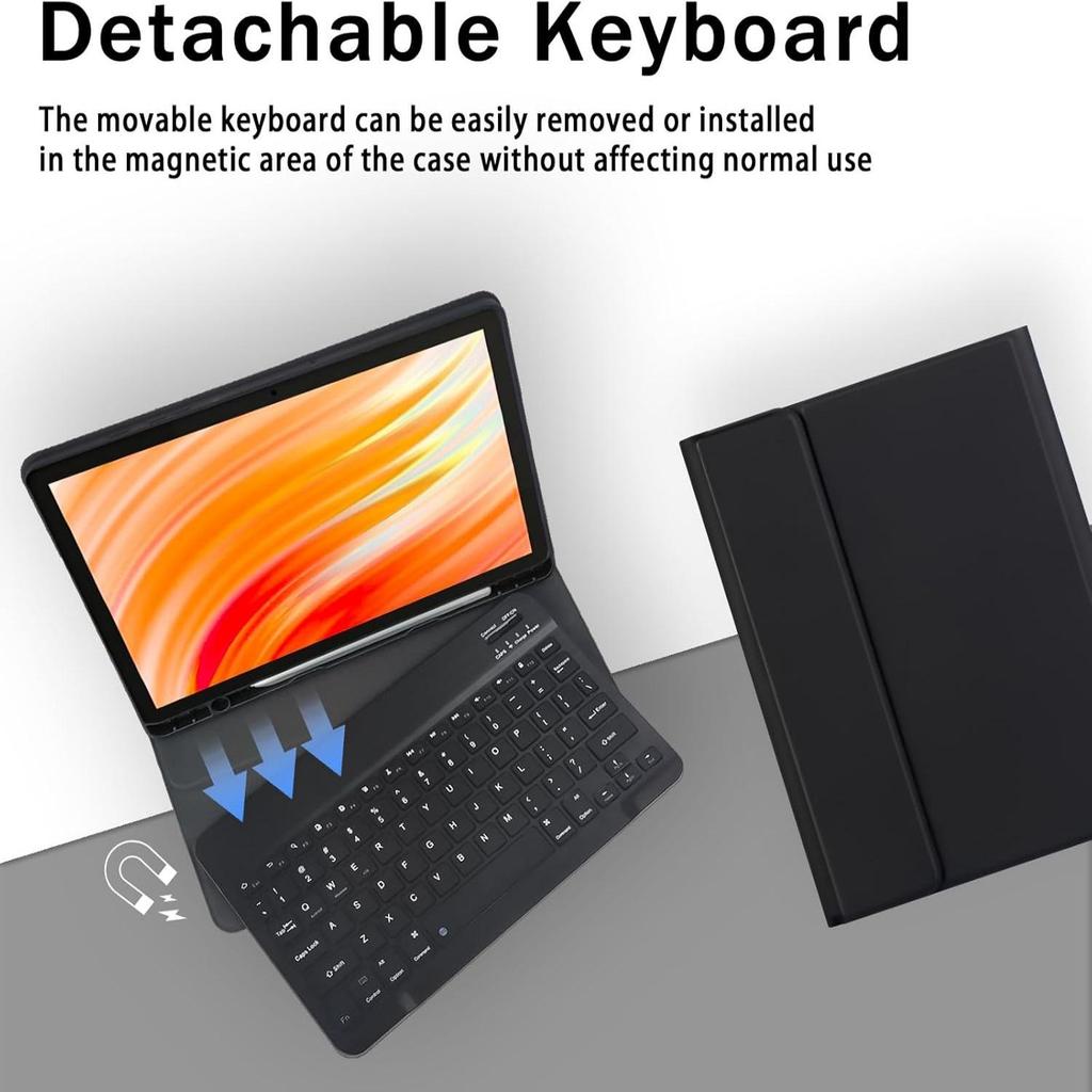 Kit Tabletă Fire HD 10.1" cu Tastatură Magnetică Bluetooth și Protecție Iluminată 11