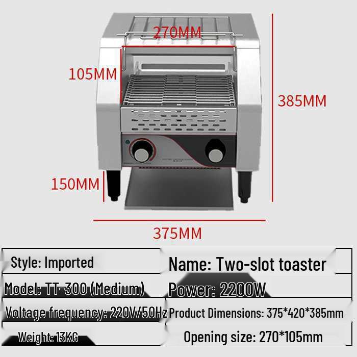 Commercial Toaster Oven: 4-Slice & 6-Slice Bread Maker for Home Use—Perfect for Toasting, Sandwiches, Breakfast, Baking, and Roujiamo
