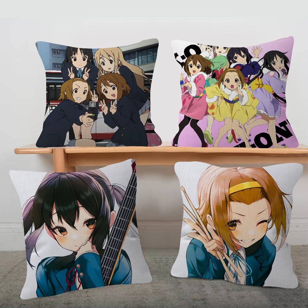 Anime KON Cartoon Series Square Pillowcase Soft Waist Sofa Cushion Cover Bedroom Room Pillowcase