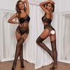 Adults Erotic Clothes Fashion Backless Tight High Elastic Full Bodystocking Crotchless Female Bodysuit Leopard Jumpsuit Homewear