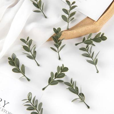 50PCS Of Artificial Plant Leaves For Wedding Party Home Accessories Craft Products Christmas Wreath Decoration Background Wall