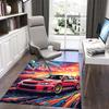 1PC Custom Name "Custom Car Artwork" Theme Floor Mat Ideal for Living Room, Game Rooms, Office, Bedroom, Office Floor Mat , Floor Mats for Home