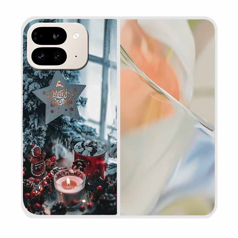 For Google Pixel 9 Pro Fold Case Pixel Fold Christmas Cute Clear Hard Plastic PC Phone Back Cover For Google Pixel9 Pro Fold 5G