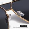 Double Bridge Sunglasses Oversized Polygonal Frame Fashion-Forward UV400 Shades Retro Modern Unisex Sun Glasses for Streetwear Outdoor