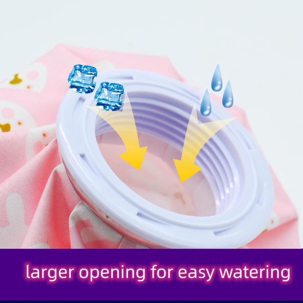 Cloth Ice Pack Pain Relief Folding Ice Pack Cartoon Reusable Leakproof Hot Water Bag Cold and Hot Compress Physiotherapy Bag