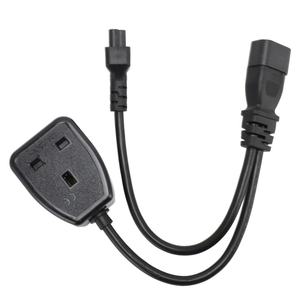 IEC320 C14 Male To C5 and Female Power Cord C14 To C5 and Y Spliter Power Cord Adapter Cable