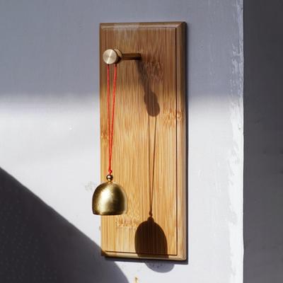 Mini Brass Wind Chimes Outdoor Door Bell Door Window Wall Hanging Bell Japanese Room Decoration Pendant Garden Decor Outdoor