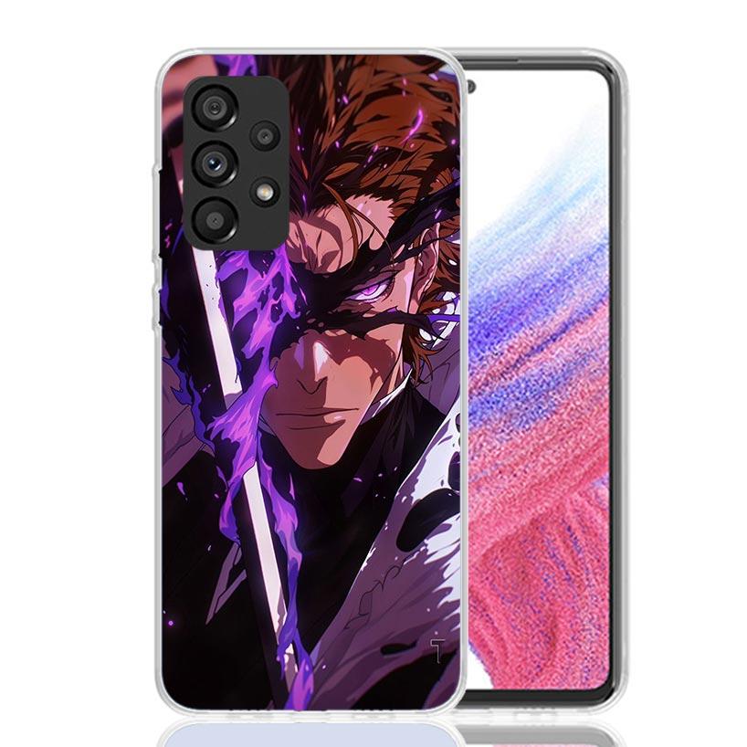 Aizen Sousuke Bleach Phone Case For Samsung Galaxy A17 A16 A14 A15 A13 A57 A56 A54 A55 A53 A37 A36 A34 A35 A33 A26 A24 A25 A23 G